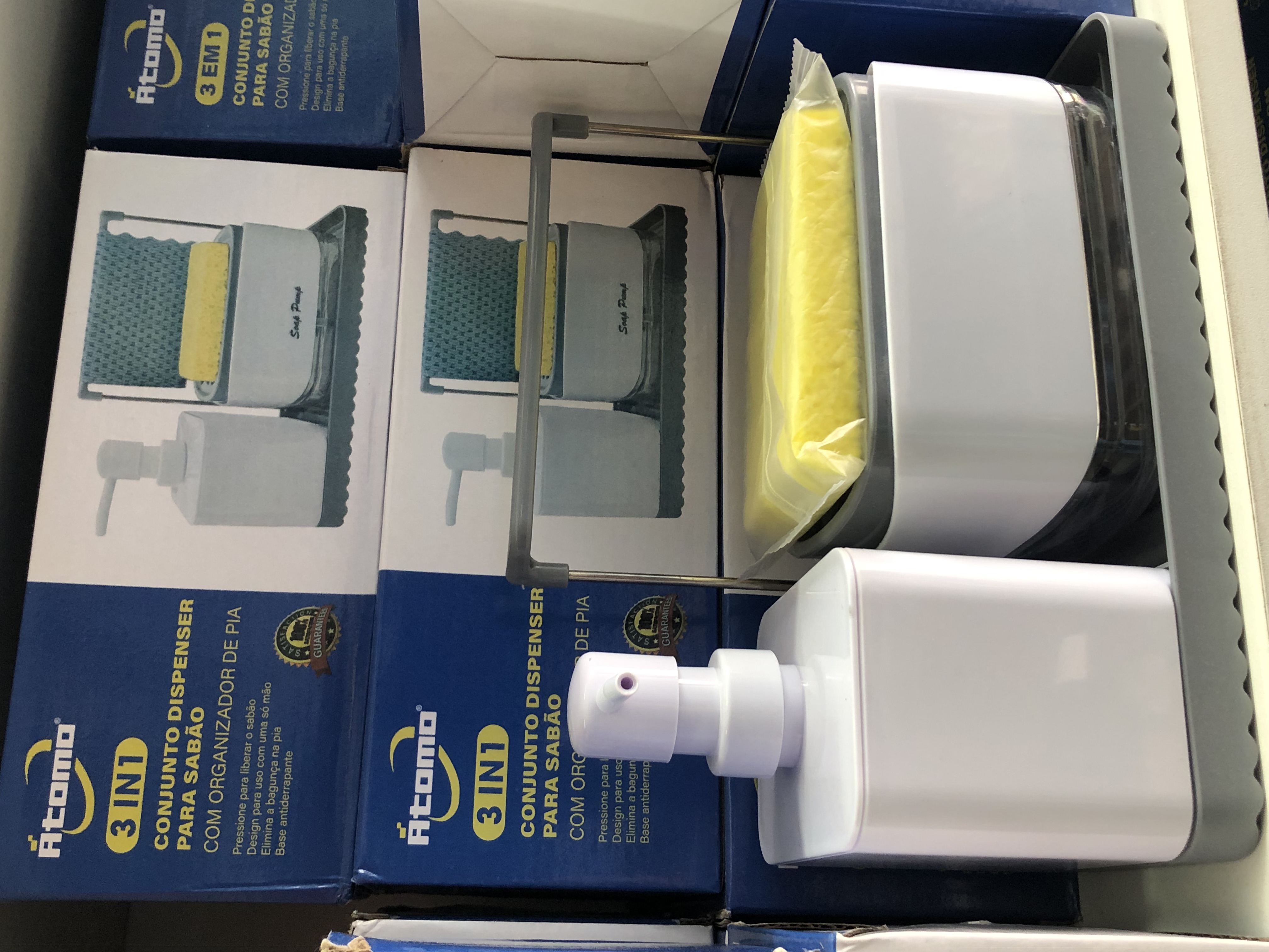 Conjunto de dispenser para sabão